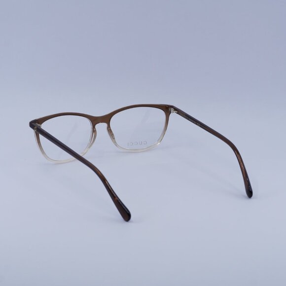 Gucci GG0549O 009 Eyeglasses Brown Gradient 54mm Square Frame - Picture 6 of 9